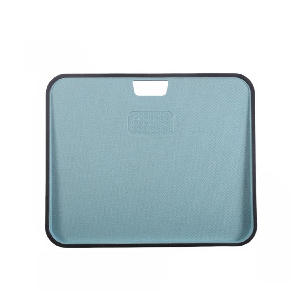 Двусторонняя разделочная доска из пшеничной соломы, подвесная, с бортиком против перелива, доска для нарезки фруктов с зоной для измельчения чеснока, нескользящая