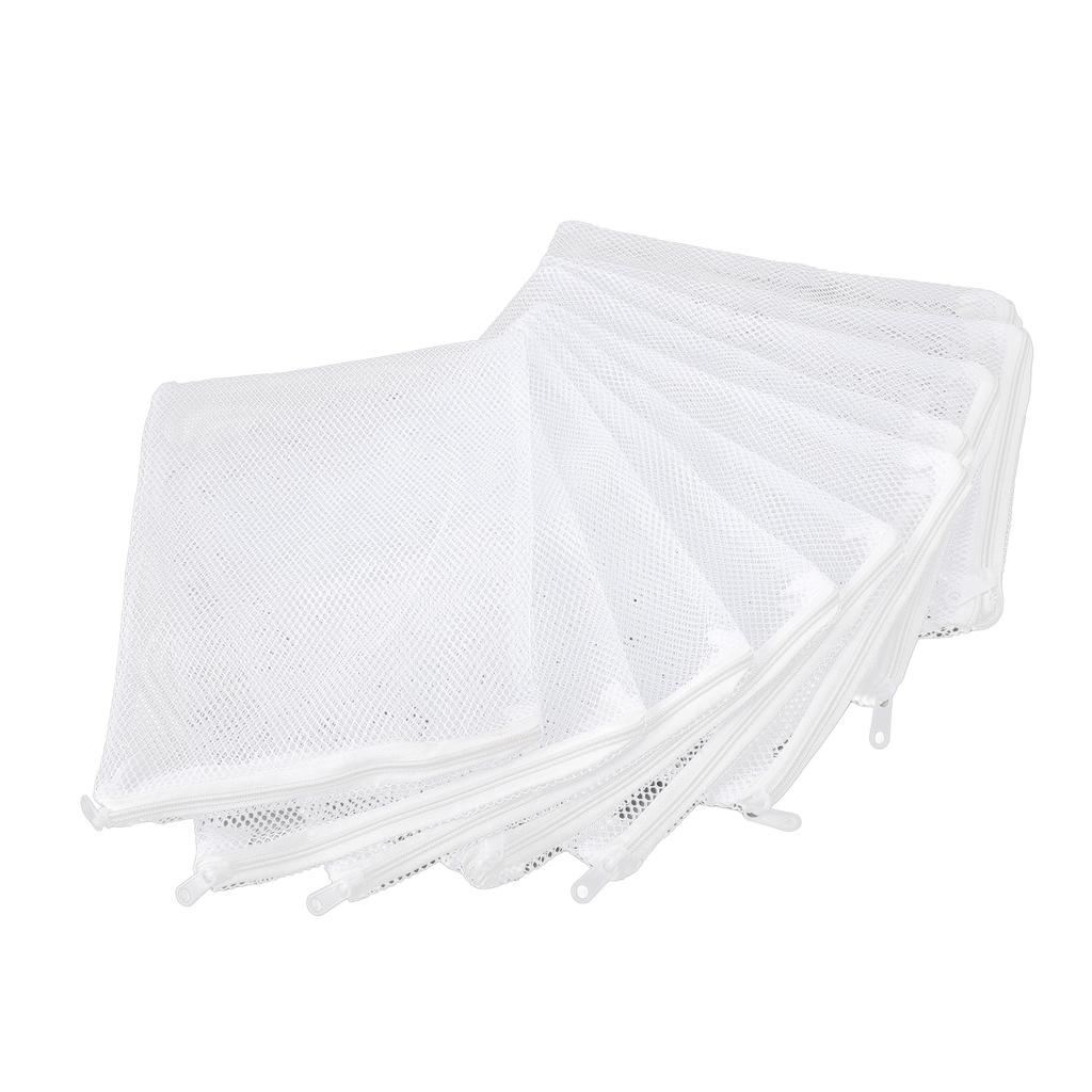 10PCS Aquarium Filter Media Bags Large Mesh Nylon Net Filter Bags with Zipper for Activated Carbon Ceramic Rings