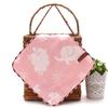 6 Layer Gauze Baby Washcloth 25x25cm Soft Absorbent Jacquard Infant Burp Cloth Thickened Face Towel For Autumn Winter