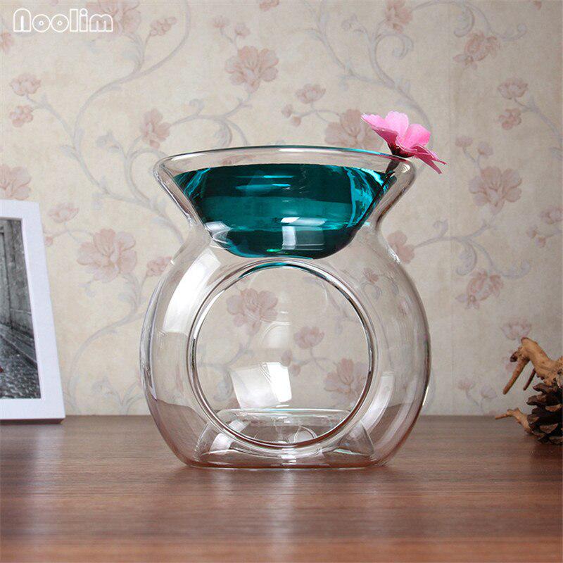 Стеклянная масляная горелка, украшения для дома, аромапечь, свеча, масляная лампа для ароматерапии, романтические подарки, поделки