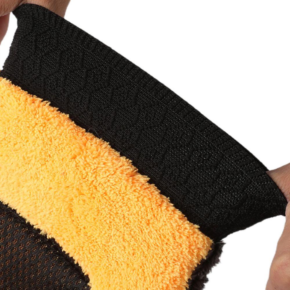 Five-Finger Cleaning Gloves Coral Fleece Cleaning Brush Gloves Car Wash Glove Vehicle Cleaning