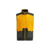 Цветной вельветовый жилет с высоким воротом, повседневный теплый без рукавов с логотипом, мужские жилеты, желтый HG1834