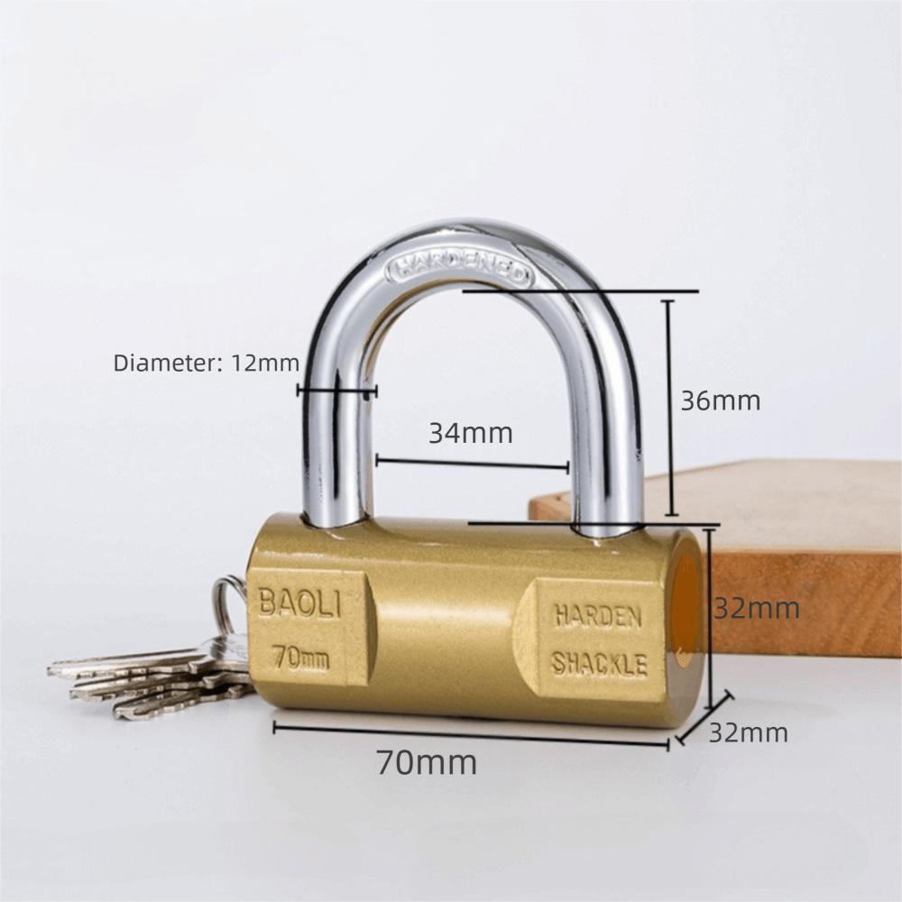 Metal Heavy Duty Padlock Waterproof Gate Locks Outdoor Gym Dormitory Cabinet Door