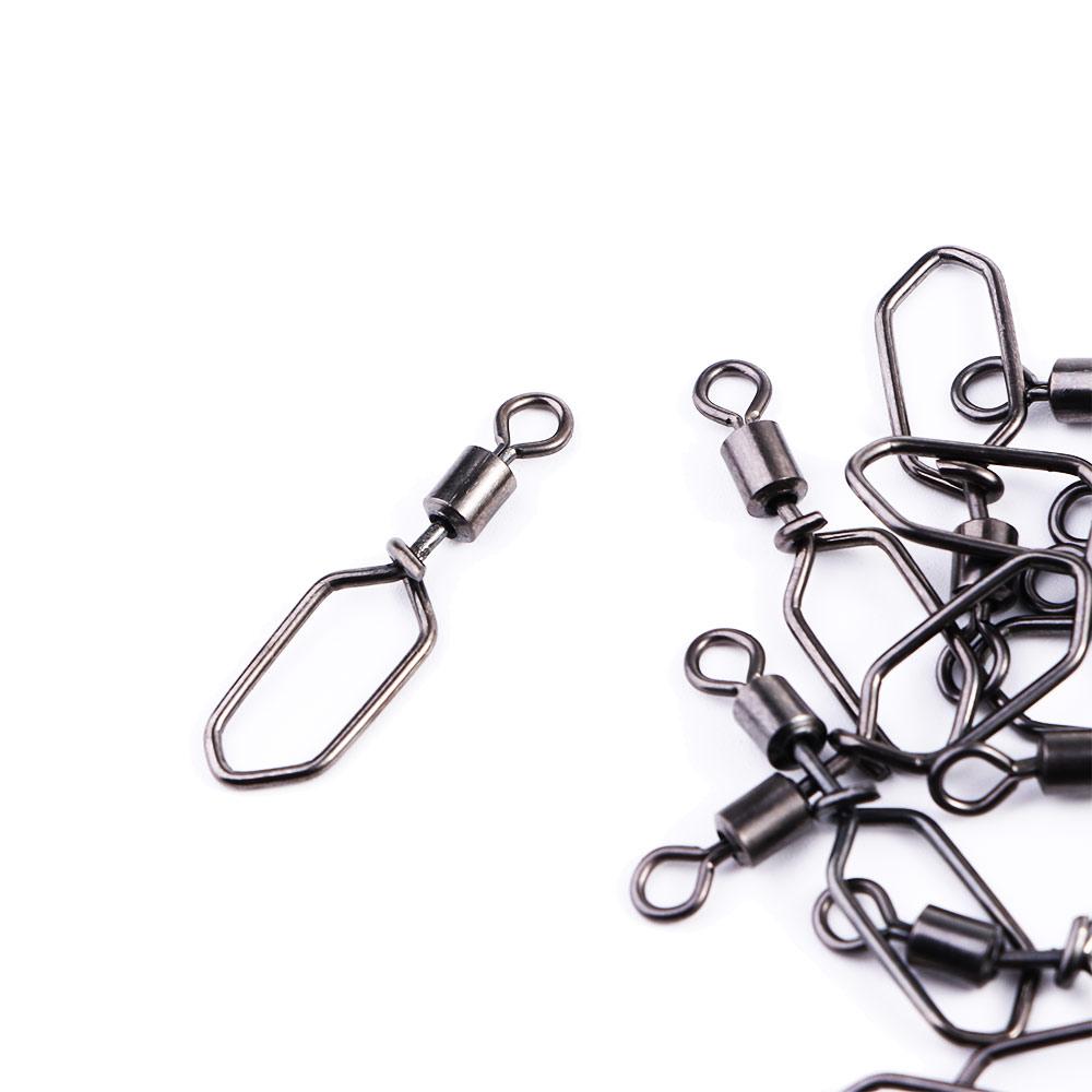 Устойчивые рыболовные принадлежности Соединитель для рыболовной лески Крючок Защелка Вертлюжки Интерлок Защелка