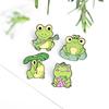 Adorable Cartoon Frog Musical Themed Cute Alloy Brooch Pin For Unisex Accessories