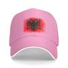 Fashion Albania Flag Baseball Cap Unisex Women Adjustable Albanian Eagle Coat of Arms Dad Hat Outdoor