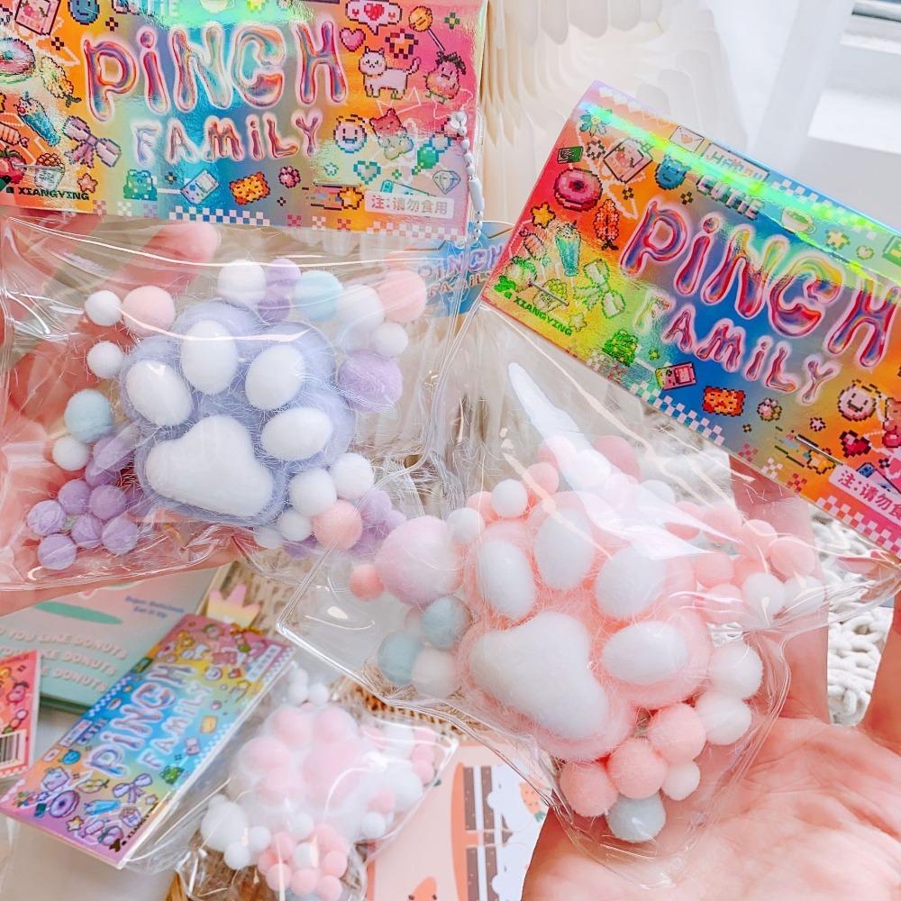 Игрушка-кошка для сжимания, ПУ игрушка для снятия стресса, Новые бусины для терапии, Девочка