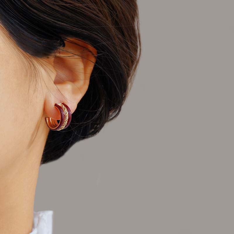 Ретро искажение С-образные серьги дизайн смысл дамы изысканные серьги праздничные украшения вечеринка