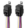 Kiligen 2 шт. Автомобильное реле 40А водонепроницаемое с разъемом жгута 12AWG (Водонепроницаемость