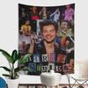 Певец H-Гарри Музыкальные стили DIY Настенный гобелен Хиппи Цветок Настенные ковры Декор для общежития Настенное искусство Декор