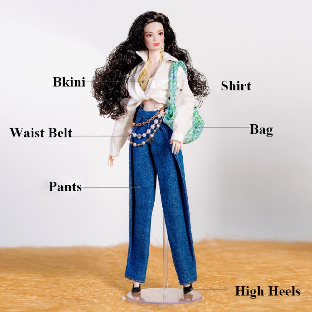 DIY Toys Winter Wear Sweaters Handmade Elegant Coat Fashion Casual Wearing Shirt  For 29~32cm Doll
