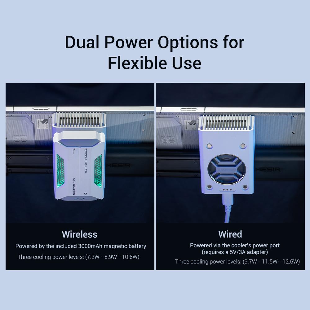 GameSir FX5 Cooler Wireless Cooler Controller FX5 Lite Wired Cooler Three Adjustable Cooling Modes for X5 Series Controllers