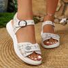 Женские сандалии Новые летние удобные износостойкие сандалии на толстой подошве Нескользящие пляжные повседневные спортивные туфли для женщин