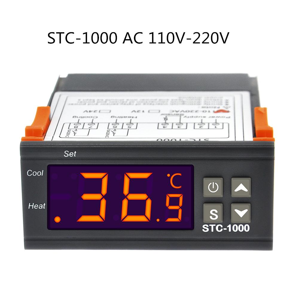 STC-3028 STC-1000 Регулятор температуры Термостат 12 В 24 В 220 В Термостат и нагреватель Охладитель Управление Инкубатором