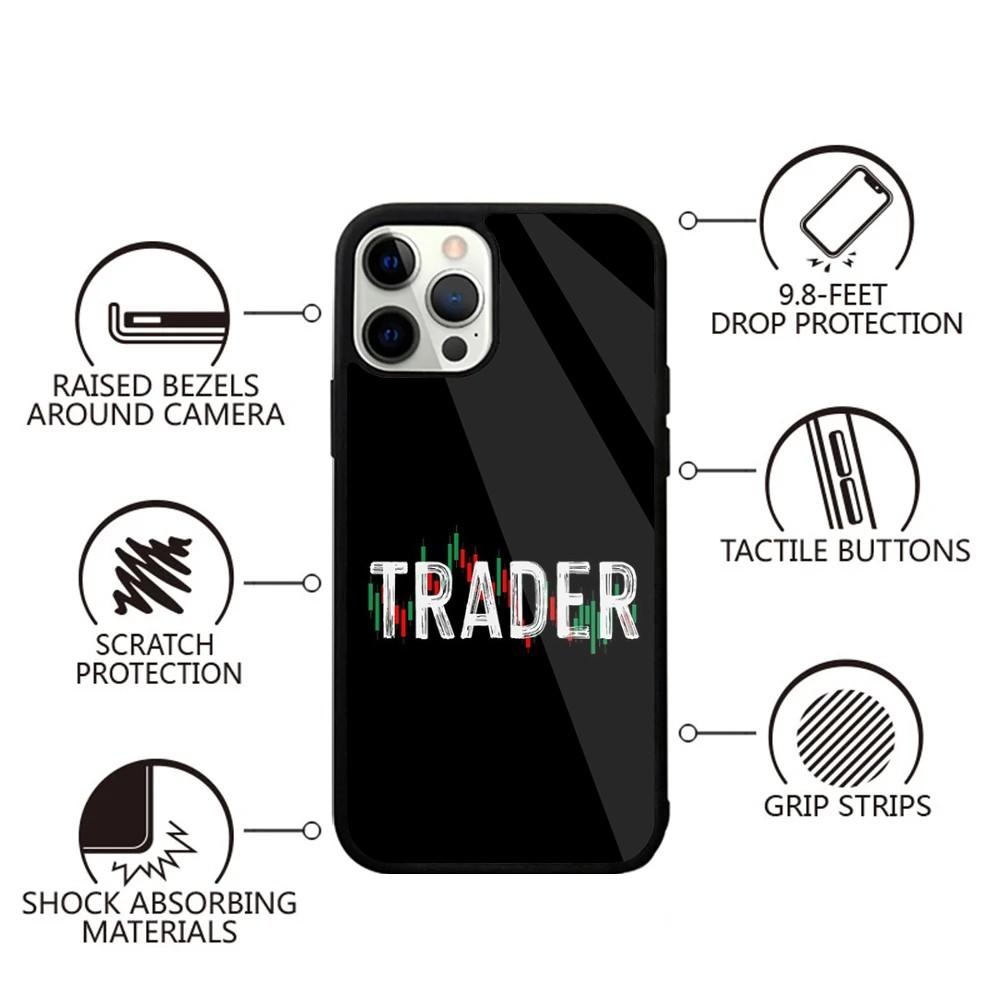 Чехол для телефона Day Trading Day Trader для iPhone 15,14,13,12,11,Plus,Pro,Max Mini Magsafe Магнитная беспроводная зарядка