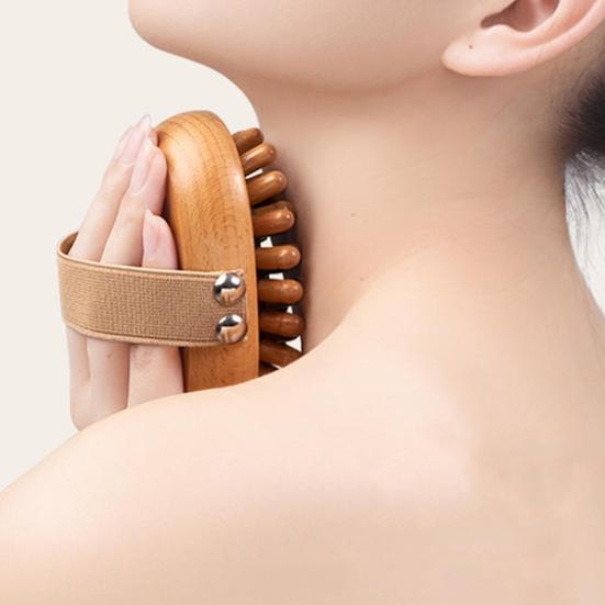 1/2 шт. Щетка для массажа меридианов для удаления жира на животе, целлюлита, облегчения мышечной боли, деревянная массажная щетка для коррекции фигуры, инструменты для терапии из натурального дерева