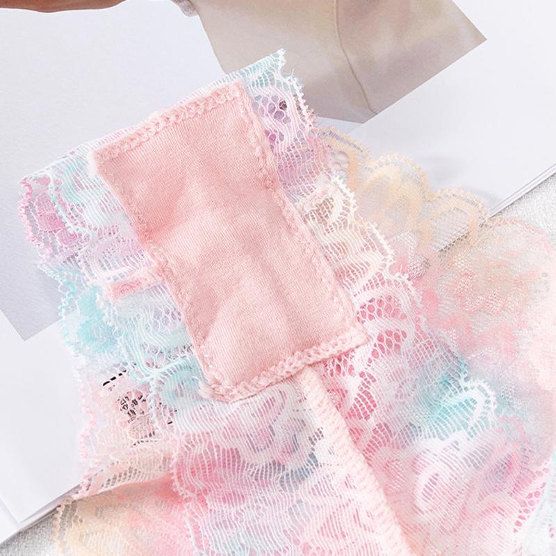 Women Sexy Flowers Panties Low-waist G String Thong Underwear Female Temptation Breathable Lingerie Ultra Thin Intimates
