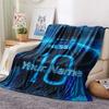 1PC Messi Custom Name Patterned Flannel Blanket Suitable For All Seasons For Home Decor Warmth And Comfort Gifts Holiday Present