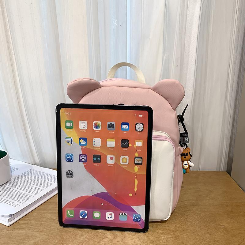 Cartoon Panda Print Schoolbag Kindergarten Backpack Boys and Girls Backpack