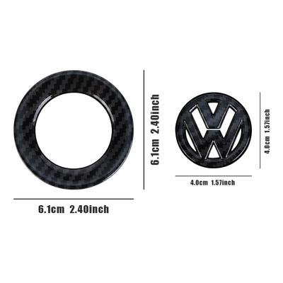 Для VW Volkswagen Jetta MK5 Golf Автомобиль ABS Пластик Рулевое колесо Логотип Круглый Декоративная наклейка для VW Golf Polo Jetta Touran Mk6 Tigua