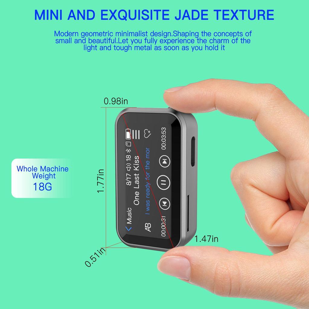 Мини MP3-плеер Bluetooth, электронная книга и диктофон с динамиком и FM-радио