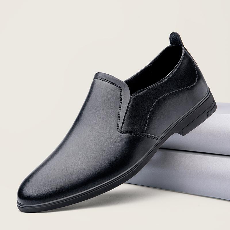 Модная повседневная кожаная обувь Новое поступление Мужские оксфорды Удобная низкая формальная обувь для платья Деловая мужская обувь дерби Кроссовки