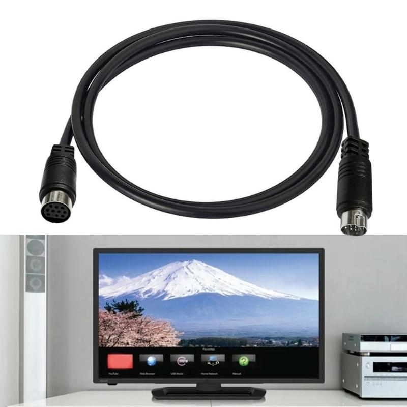 3/1.5/1/0.5м S-video Кабель Папа-Мама 10-контактный Mini DIN Компьютерный Разъем ТВ Кабель Для Проектора Видеомагнитофона DVD Никелированный