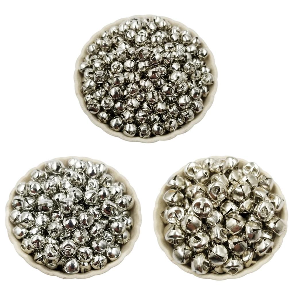 Товары для вечеринок своими руками Свадебные украшения Мода 6/8/10 мм Hoom украшения 100/50 шт Рождественские колокольчики Серебряный Золотой Маленький колокольчик