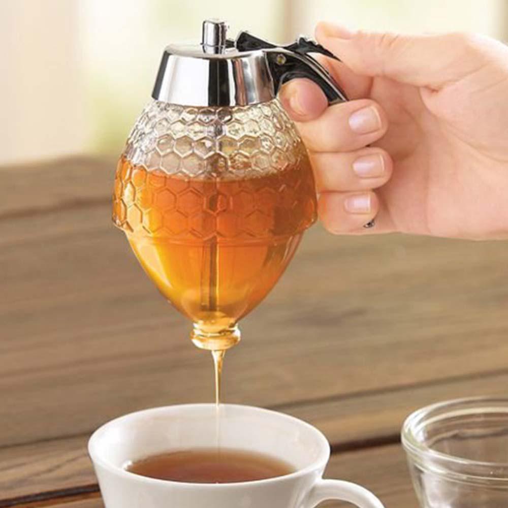 200ML Syrup Dispenser Honey Dispenser Sauce Kitchen Storage Jar Cooking Tools For Home Restaurant