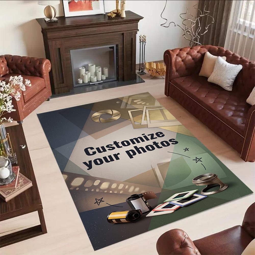 Customize Photo Customized image Floor Mat Suitable for Balcony Outdoor Dormitory Entryway Antislip Carpet Decorate Offices Birthday/Christmas Gift