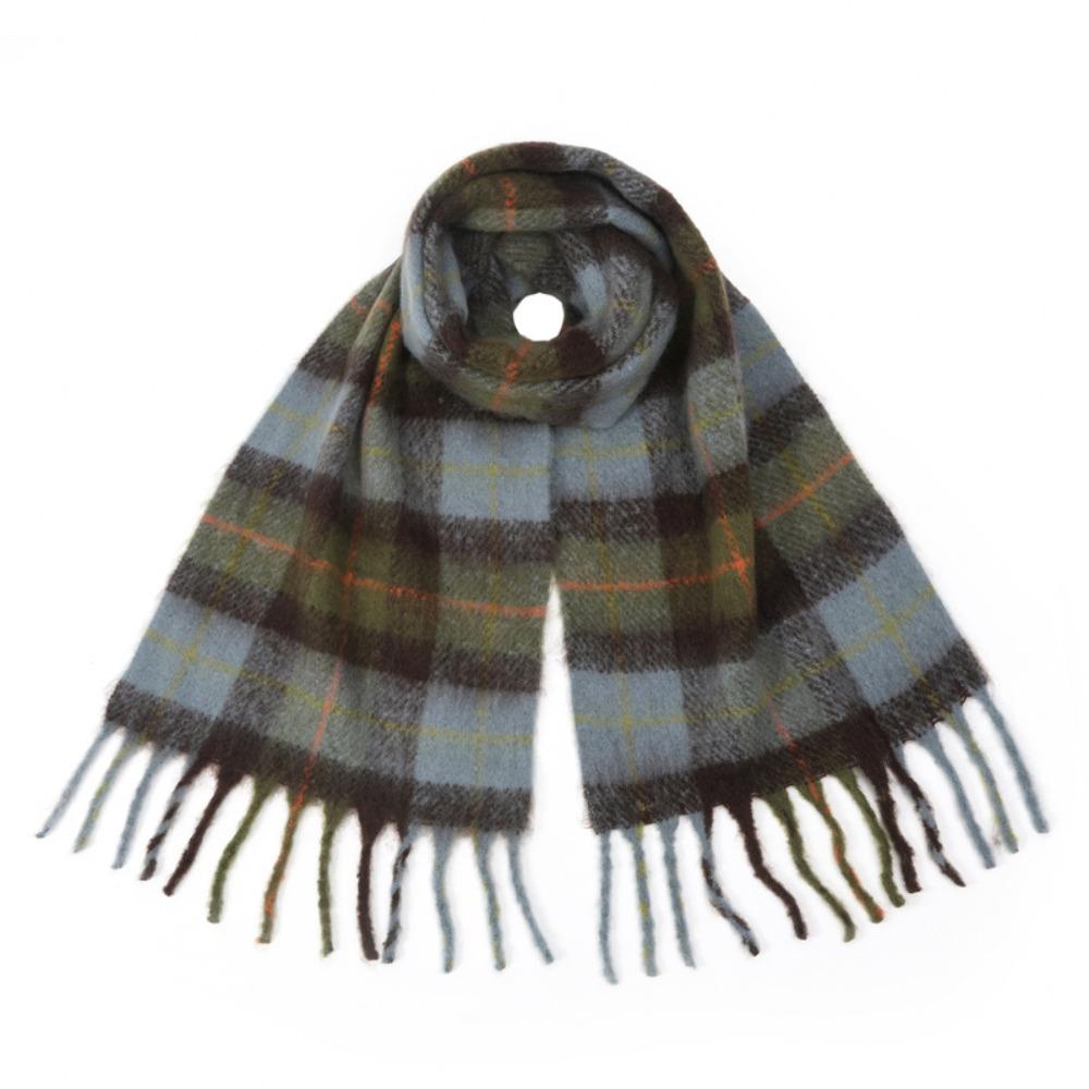 Plush Rainbow Tassel Shawl Mohair Winter Cashmere Scarves Retro Warm Wraps Autumn Winter