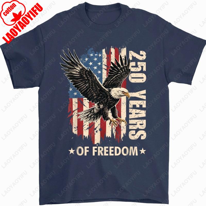 Trendy 250 Years Anniversary Bald Eagle 250th Birthday We The People Unisex Cotton TShirt Graphic Oneck Printed Unisex Women Tee