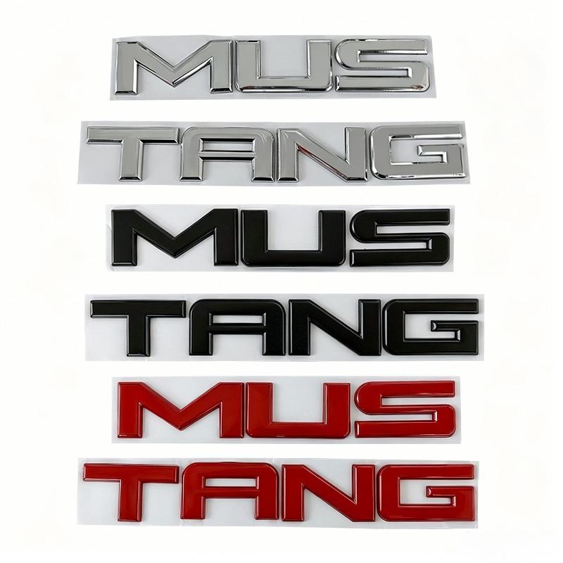 Suitable for modified rear trunk label GT350 snake label MUSTANG English alphabet sticker car logo car sticker