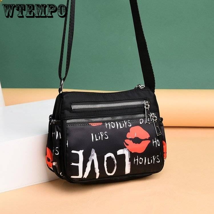 Waterproof Nylon Women's Bag Nylon Shoulder Bag Crossbody Bag Oxford Cloth Bag Fashionable Women's Bag