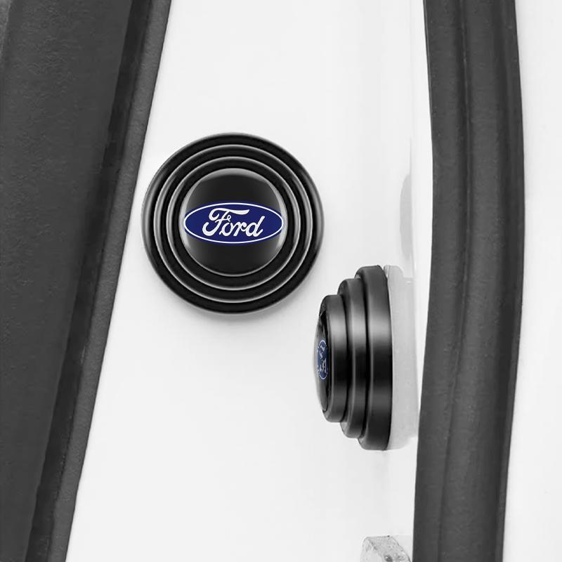 BBBQ8 Car Door Anticollision Silicone Pads Sound Insulation Buffer Gasket For Ford Mondeo Focus Fiesta Kuga Ranger SMAX Door Guard Kit