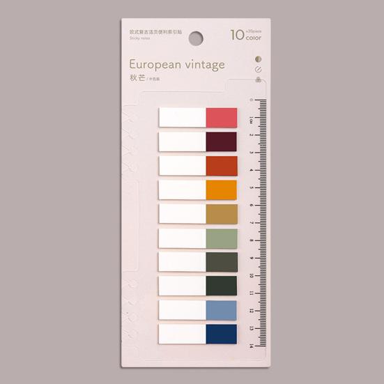 Index Tab Self-Adhesive Waterproof PET Writable Sticky Index Labels Notes File Page Flags School Supplies