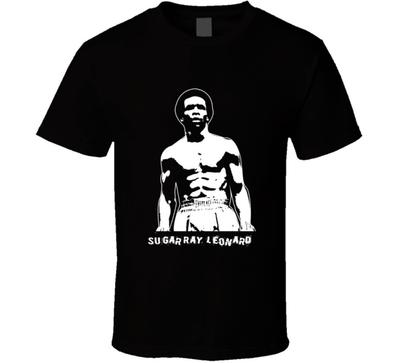 Ретро Футболка Легенды Бокса Sugar Ray Leonard Унисекс Футболка