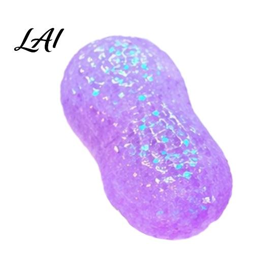 Tactile Sensory Toy Maltose Peanut Stress Ball Slow Rising Soft TPR Fidget Toy Decompression Ball for Anxiety Relief Portable Desk Gift Adults Kids