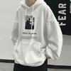 Boys' Oversized Heavyweight Hooded Sweatshirt - American Style, Autumn/Winter 2023 National Trend