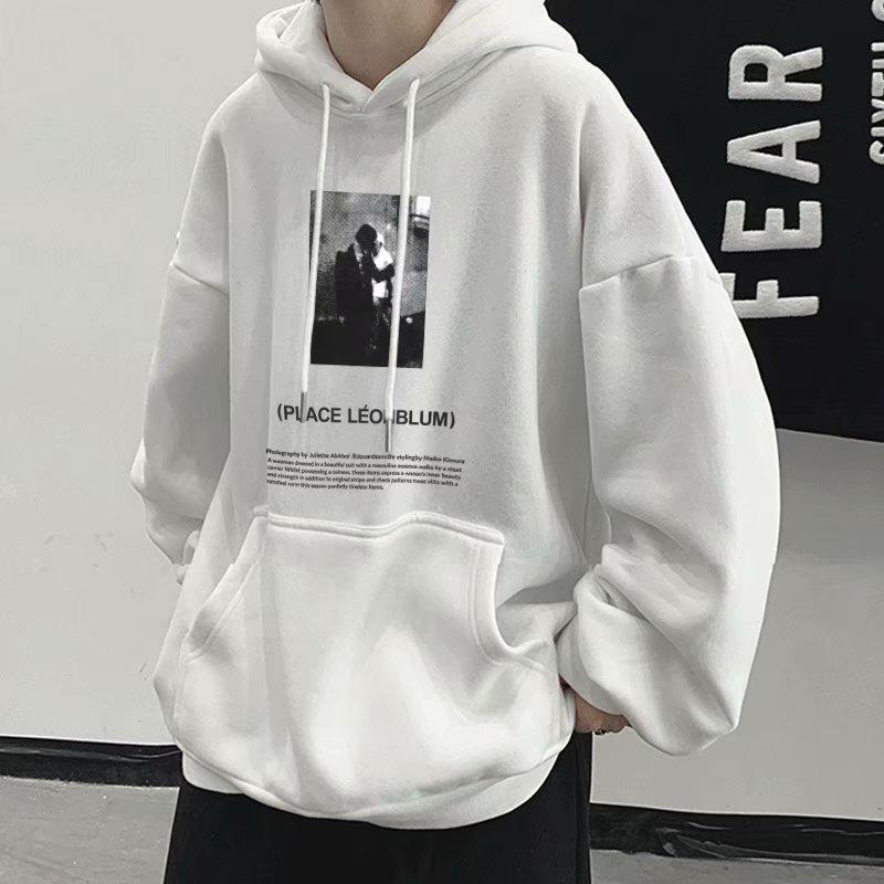 Boys' Oversized Heavyweight Hooded Sweatshirt - American Style, Autumn/Winter 2023 National Trend