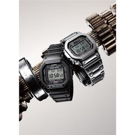 Casio G-Shock wristwatch Bluetooth full metal radio solar model GMW-B5000D-1JF men silver.