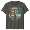Best Of 1986 Limited Edition Unisexs TShirt 40th Birthday Gift Vintage Tee