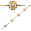 [J0851] - Gold Plated Bracelet 'Choréographie' - 11 and 15 Mm