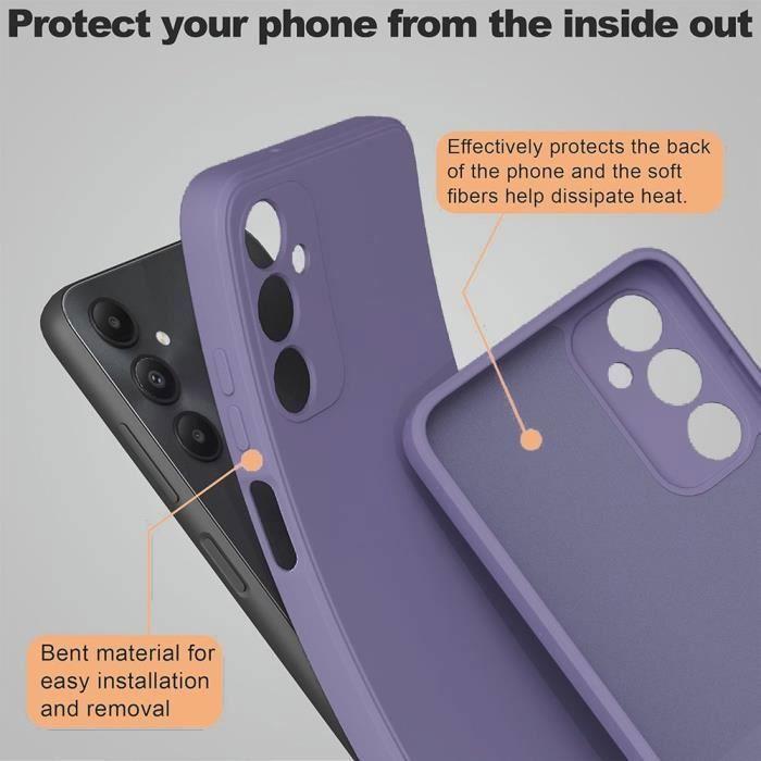Case with 2 Glass for Samsung Galaxy A54 5G -BOOLING - Ultra Slim - Dark Purple