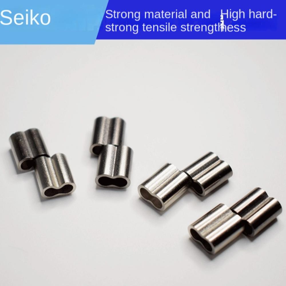 Кримповочная трубка для лески, Трубка для рыболовного тросика, Кримповочный соединитель для тросика, Двойная медная трубка