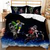 Motorcycle Duvet Cover Set Motocross Racing Bedding Dirt Bike Extreme Sports For Men Teens Boys Kids Polyester Comforter Cover