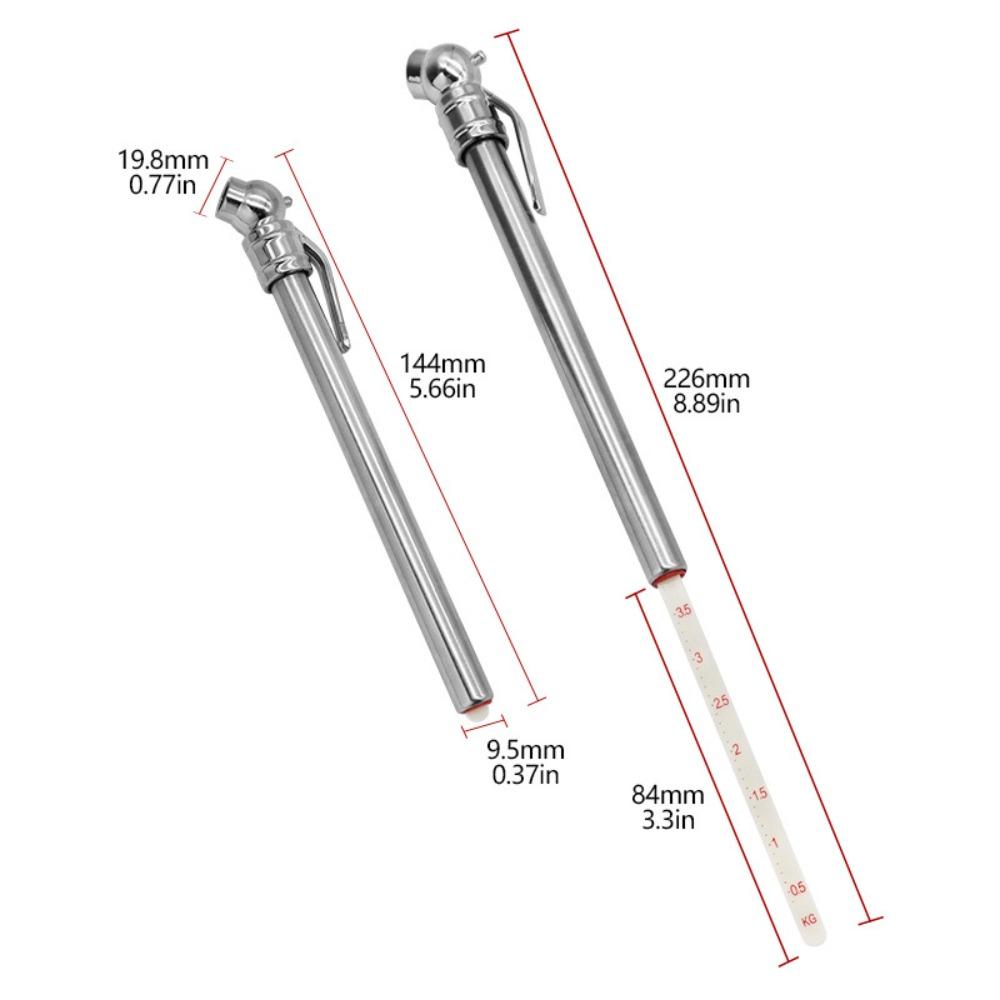 Pen Shaped Tire Gauge 5-50PSI Tire Pressure Test Pen Portable Tyre  Air Pressure Test Meter