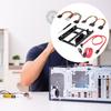Держатель SSD HDD, комплект для монтажа жесткого диска с кабелем данных SATA, двойной кронштейн для