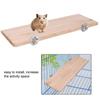 Rectangle Natural Wood Pet Hamster Chinchilla Chipmunk Cage Chew Toy Stand Platform Pedal Board