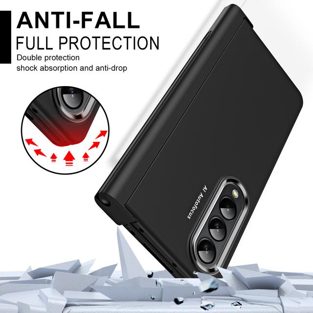 Удобный матовый чехол с защитой от царапин для Samsung Galaxy Z Fold 4 5g Fold4 Zfold4 Защитная пленка из стекла Funda Coque